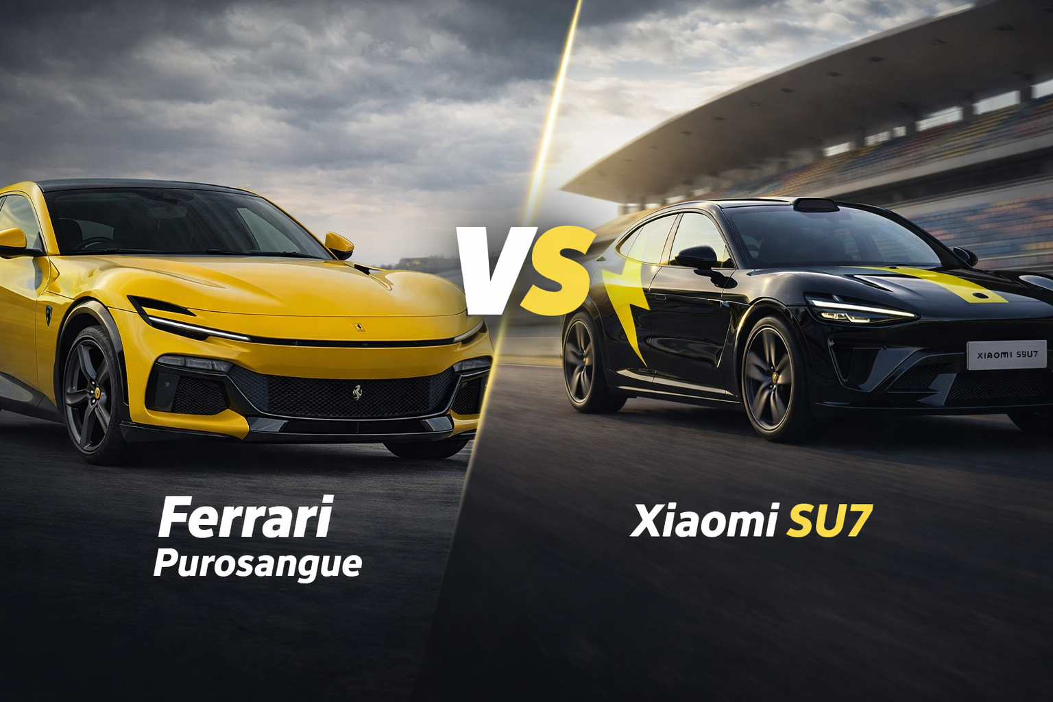 Ferrari Purosangue vs Xiaomi YU7 GT