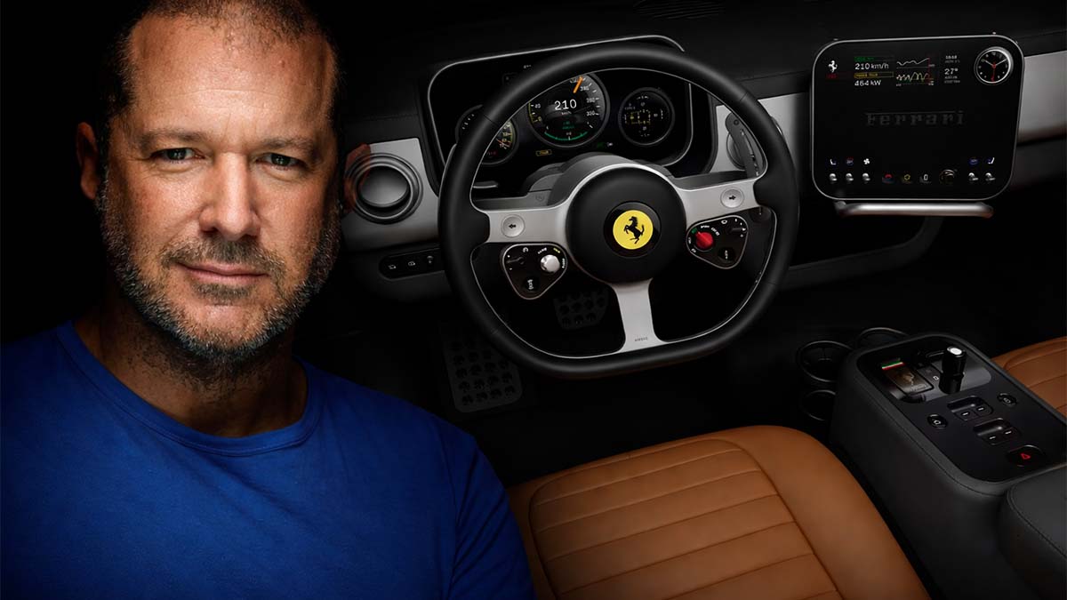 Jony Ive, ex diseñador del iPhone, crea el interior del Ferrari LUCE