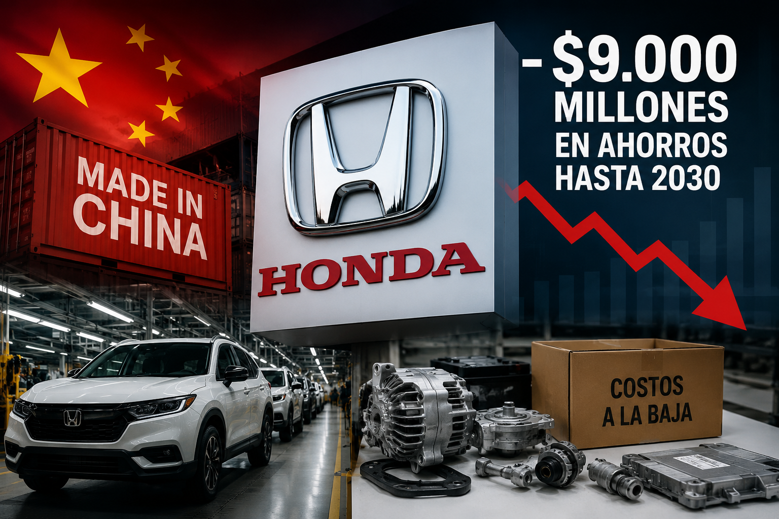 Honda busca ahorrar más de $9.000 millones para enfrentar la presión de los fabricantes chinos